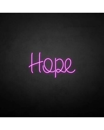 &#39;Hope&#39; neon sign