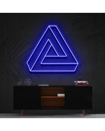Penrose Triangle Neon Sign for Geometric Art Lovers