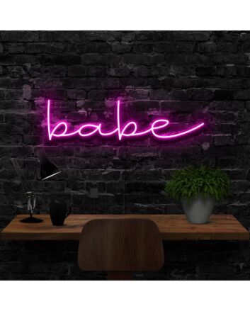 Babe Neon Sign for Romantic Settings