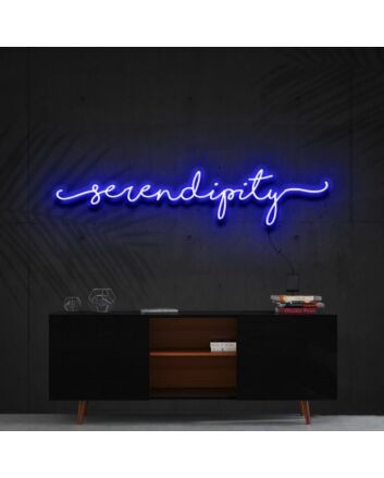 Serendipity Neon Sign for Inspirational Spaces