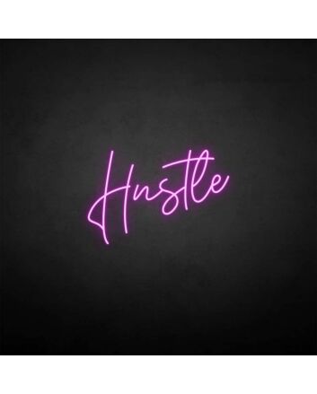 &#39;Hustle4&#39; neon sign