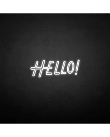 &#39;HELLO2&#39; neon sign