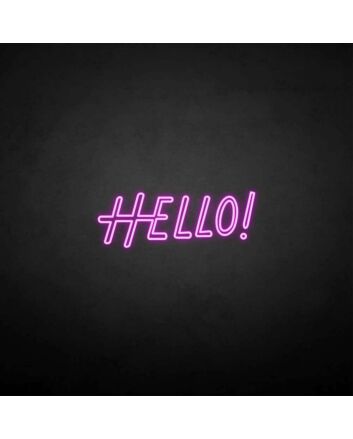 &#39;HELLO2&#39; neon sign
