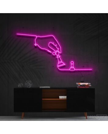 Checkmate Neon Sign for Chess and Game Lovers
