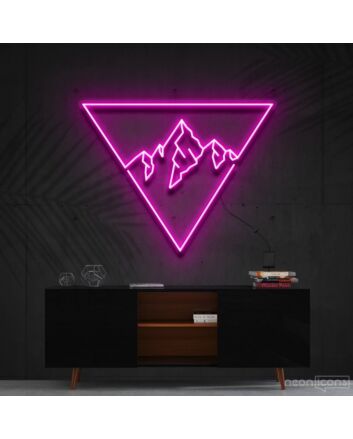 Everest Triangle Neon Sign for Nature and Adventure Lovers