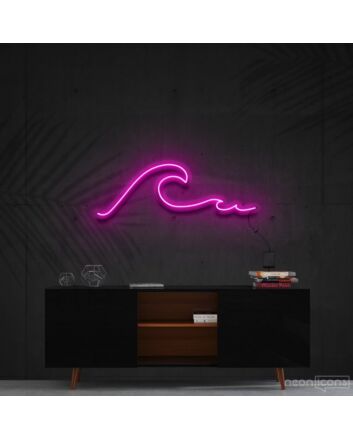 Wavy Neon Sign for Modern Decor