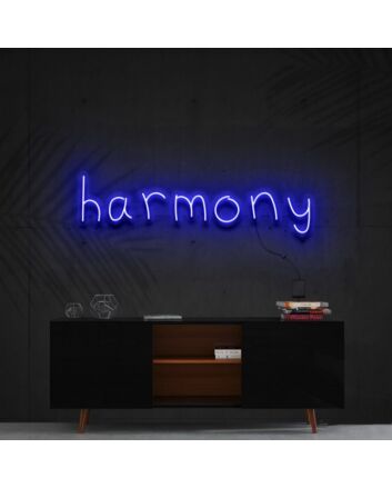 Harmony Neon Sign for Peaceful and Zen Spaces
