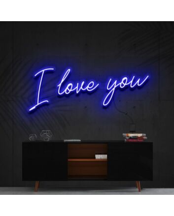 I Love You Neon Sign for Romantic Settings