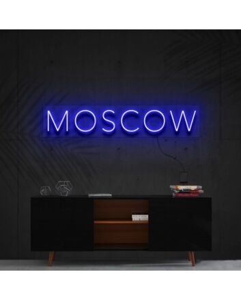 Moscow Neon Sign for Travel Lovers