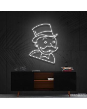 Mr Monopoly Neon Sign for Game Rooms