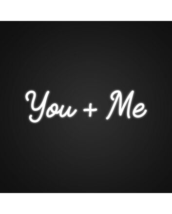You Me Neon Sign for Romantic Spaces