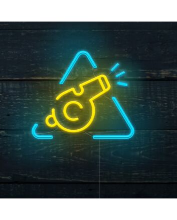 Whistle Neon Sign for Sports Enthusiasts