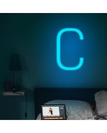 Letter C Neon Sign for Personalized Decor