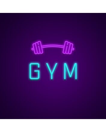 Gym Neon Sign for Fitness Spaces