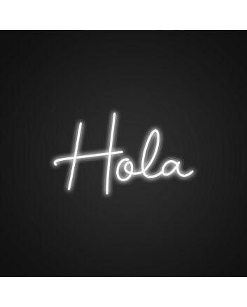 Hola Neon Sign for Welcoming Spaces