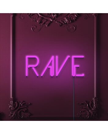 Rave Neon Sign for Party Spaces