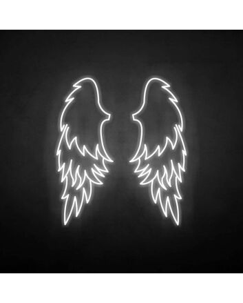 &#39;wings&#39; neon sign