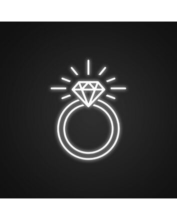 Ring Neon Sign for Wedding Decor