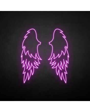 &#39;wings&#39; neon sign