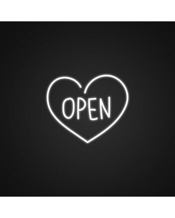 Open Neon Sign for Retail and Business Displays