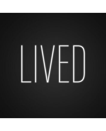 Lived Neon Sign for Inspirational Spaces