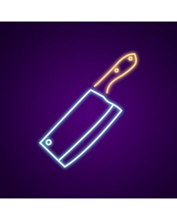Knife Neon Sign for Kitchens and Restaurants