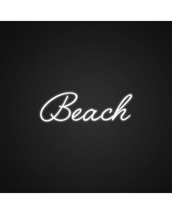 Beach Neon Sign for Coastal and Nature Decor
