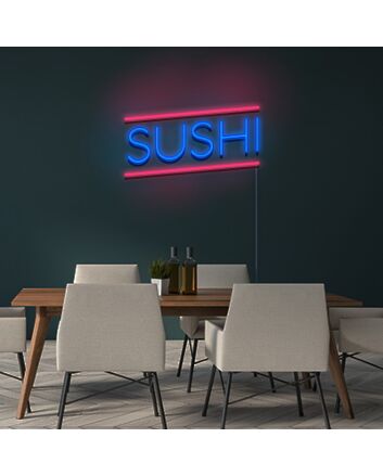 Sushi Neon Sign for Food Lovers and Restaurants