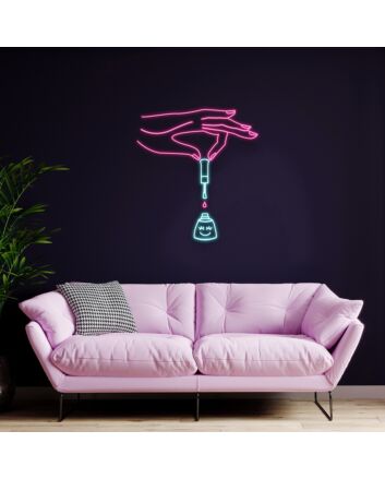Nails Neon Sign for Beauty Studios