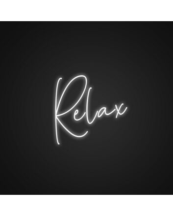 Relax Neon Sign for Peaceful Spaces