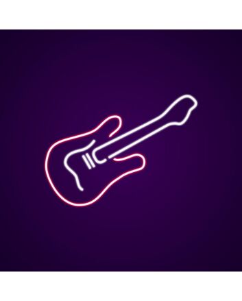Guitars Neon Sign for Music Enthusiasts