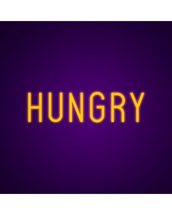 Hungry Neon Sign for Restaurants