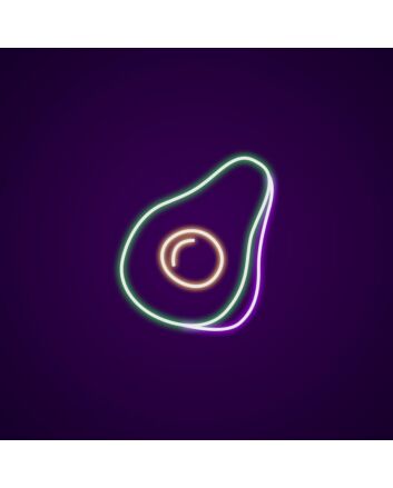 Avocado Neon Sign for Food Enthusiasts