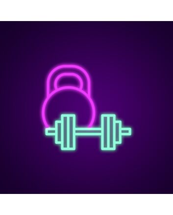 Weights Neon Sign for Gyms