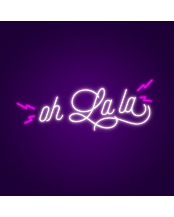 Oh La La Neon Sign for Romantic Spaces