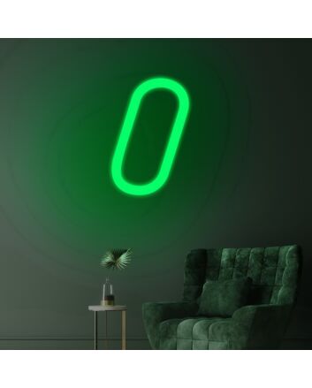 Letter O Neon Sign for Customization