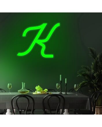 Letter K Neon Sign for Custom Signage
