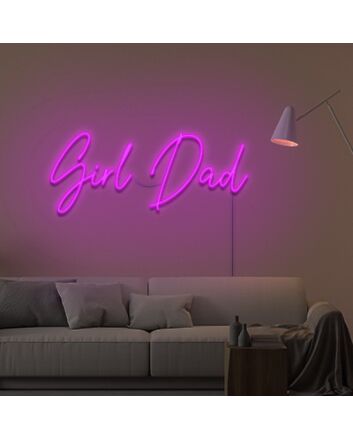 Girl Dad Neon Sign for Proud Fathers