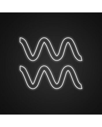 Aquarius Neon Sign for Horoscope Enthusiasts