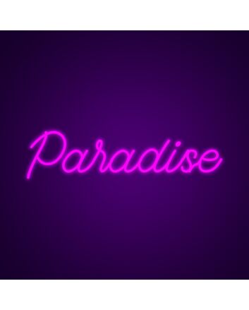 Paradise Neon Sign for Tropical Themes