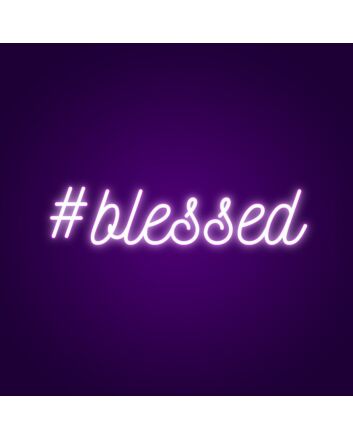 Blessed Neon Sign for Inspirational Spaces