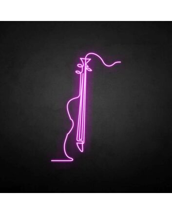 &#39;Violoncello&#39; neon sign