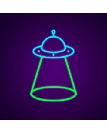 Alien Ufos Neon Sign for Sci-Fi Fans