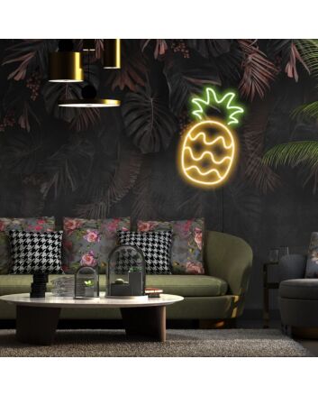 Pineapple Neon Sign for Tropical Themes