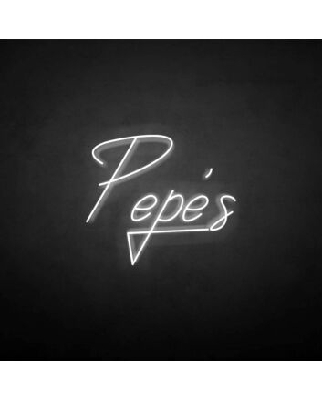 &#39;Pepe&#39; neon sign