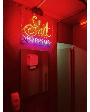Shit Happens Neon Sign Add a touch of humor to your space