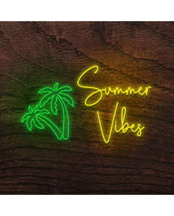 Summer Vibes Neon Sign Bring the summer spirit indoors