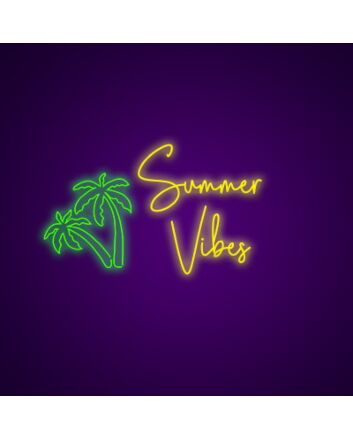 Summer Vibes Neon Sign Bring the summer spirit indoors