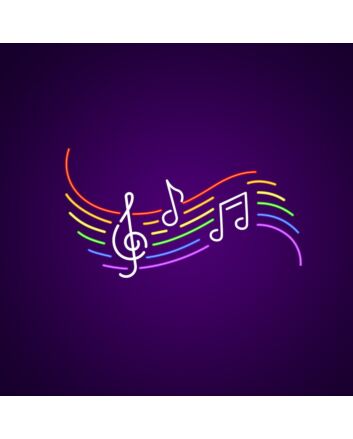 Musical Notes Neon Sign Great for music lovers and studios