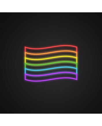 Rainbow Flag Neon Sign Show your support for the LGBTQ+ community